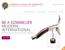 Tablet Screenshot of eurosommelier.com